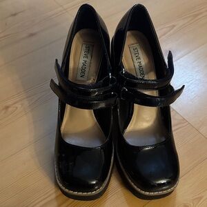 Steve Madden Black Platform Shoes